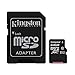 Kingston Canvas Select 64GB microSDHC Class 10 microSD Memory Card UHS-I 80MB/s R Flash Memory Card with Adapter (SDCS/64GB), Black