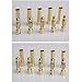 Vktech 4.0mm Gold-plated Bullet Connector Battery ESC Plug,Set of 50