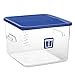 Rubbermaid Commercial Products 1980250 Square Plastic Food Storage Container, Blue, Lid (12 qt.- 22 qt.)