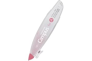 KOKUYO Correction Tape, 0.26 inches (6.5 mm) Wide for A 7mm Ruled Notebook, 19.7 ft (6 m) long, Pink, Japan Import (TW-MNT346)