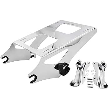 thumbnail image 2 of OUMURS Detachable Two-Up Tour Pack Mount Docking Kit – For Harley Touring 1997-2008 (Chrome) 2 of 3