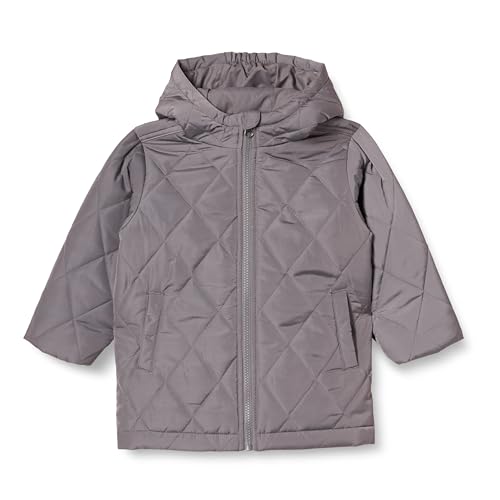 Amazon Essentials Veste Longue matelassée Mixte Enfante, Gris, 9 Ans