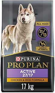 Pro Plan Dry Dog Food, Sport 27/17, Chicken and Rice 17kg Bag