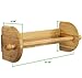 Greenco Wall Mount Paper Towel Holder, Made with Premium Bamboo Wood, Fits of Paper Towels, Space Saver for Kitchens & Bathrooms, Paper Towel Holder Wall Mount