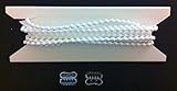 10ft. White Plastic #10 Chain - With 2 Connectors