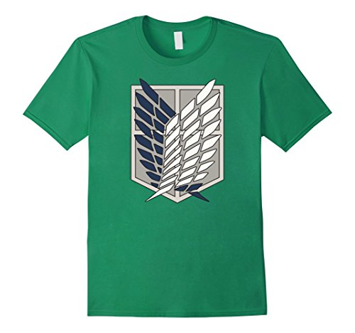 Men s attack on titan scout regiment shield 2xl kelly g…