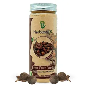 HerbtoniQ 100% Natural Reetha Fruit Powder | Soapnut | Sapindus Mukorossi For Hair Pack (150g)