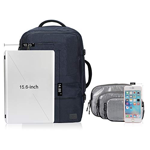 Hynes Eagle 44L Carry on Backpack Flight Approved Compression Travel Pack Cabin Bag - Thumbnail 2