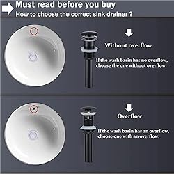 ZASLEME Bathroom Sink Drain Without Overflow, Push