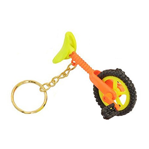 Unicycle Plastic Keychain