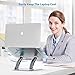 Nulaxy Laptop Stand, Ergonomic Adjustable Laptop Riser Computer Laptop Stand Compatible with MacBook, Air, Pro, Dell XPS, Samsung, Alienware All Laptops 10-17.3″, Supports Up to 44 Lbs – Space Greythumb 4