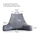 XL Reading Pillow for All Ages Machine Washable Velvet Cover Soft, Breathable, for Sitting, Reading, TV, Laptop Use Shredded Foam Backrest Pillow with Arms by YesIndeed, 2 Colors