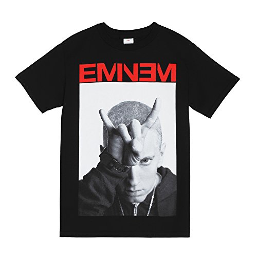 Eminem devil horns 2014 t-shirt - black (x-large)