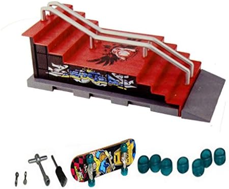 Finger Playing Skateboard Park - Stairs and Rails