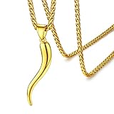 FaithHeart Personalized Custom Cornicello Necklace