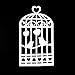 JANOU Love Bird Cage Paper Garland Hanging Banner for Wedding Birthday Party Decoration