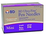 BD Ultra Fine Insulin Pen Needles - 31 ga, 5/16