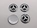 AOWIFT 3D Steering Wheel Badge Emblem Sticker for Mercedes-Benz New Logo Black 56mm