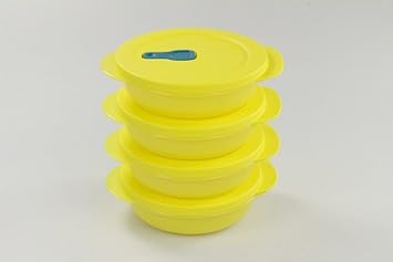 Tupperware Microondas crystalwave 400 ml (4) Amarillo Micro ...