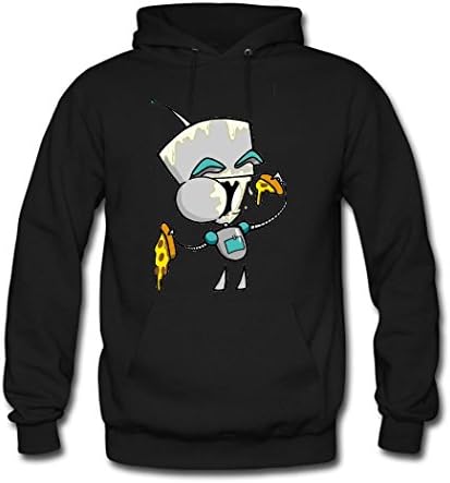 DIYHOODIE Invader Zim Hoodie, Custom Men's Classic Hoodie with Invader Zim Black