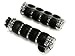 TMS Chrome Hand Grips w/Throttle Boss for Suzuki Kawasaki Honda Yamaha Harley Softail
