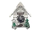 German Hat Pin: German Cuckoo Clock (Painted)
