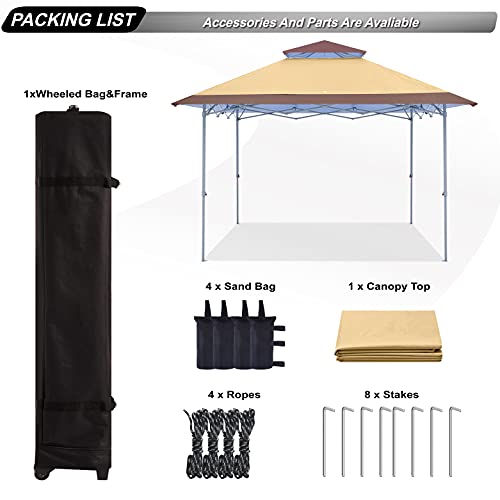ABCCANOPY Easy Setup 13x13 Canopy Tent 169 sq.ft Sun Shade Pricepulse