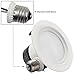 TORCHSTAR 12-Pack 4 Inch LED Recessed Retrofit Downlight, Baffle Trim, Dimmable Retrofit Recessed Lighting with LED Driver, 10W (65W Equiv.), CRI 90, UL Listed, 655lm, 5000K Daylight, Wet Location