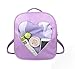 xhorizon TM FL1 Candy Leather Backpack Plastic Transparent Heart Beach Girls School Bag (Purple)