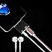 HIOTECH [2-in-1] 8 pin to AUX Headphone Jack + Charging Port Adapter [Aluminum Alloy + ABS Material] for 7 / 7 Plus (Black)