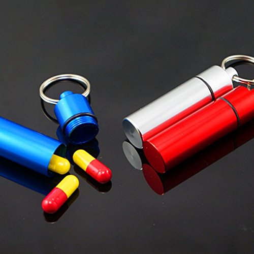 Travel Supplies - 1 Pcs Waterproof Aluminum Box Drug Medicine Holder Container Travel - Aluminium Contraceptive Pill Corner Birth Oral Package Anovulatory Lozenge Boxwood - Thumbnail 5