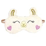 HXINFU Alpaka Sleep Mask Eyes Cover For Sleep For