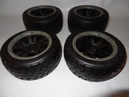 King Motor Buggy Road Tarmac Wheels on Poison 10 Spoke Rims (set of 4) Fits HPI Baja 5B, SS, 2.0, and King Motor KSRC-001 and KSRC-002, 2.0, 3.0 buggies, and Rovan Baja vehicles - Thumbnail 2
