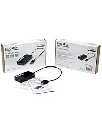 Plugable USB 3.0 a HDMI adaptador de gráficos de vídeo con audio para múltiples monitores de hasta 2560 x 1440 (soporta windows 10, 8.1, 7)