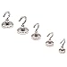 JLER 9 Pound Tension Magnetic Hooks Powerful Neodymium Magnet Mount Hook as Keys holder towels or tools keeper Declutter Your Space 6 pack