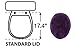STAINMASTER TruSoft Luxurious Bath Toilet Lid Rug, Standard Lid Sugar Plum