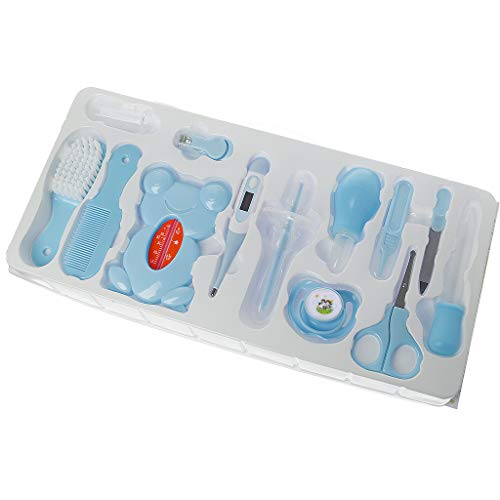 Abicial 13 PCS Baby Kids Health Care Thermometer Nail Clippers Comb Grooming Hairbrush Pacifier Toothbrush Newborn Safety Care Tool Gift - Thumbnail 7