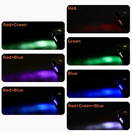 Fog Machine with lights, 400-Watt Portable Fog Machine with Wireless Remote Control, Smoke Machines for Parties Halloween Wedding Christmas DJ Dance