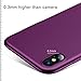 TORRAS Slim Fit iPhone Xs Case/iPhone X Case, Hard Plastic PC Super Thin Mobile Phone Cover Case with Matte Finish Coating Grip Compatible with iPhone X/iPhone Xs 5.8 inch, Violet Red