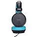 Kids Headphones with Microphone On-Ear Headset Made for iPhone, iPod, iPad, Samsung, HTC, LG and More (NT-H3 Teal Black)