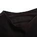 Dearlovers Women Zip Back Solid Blouse Top XX-Large Black