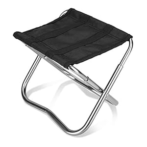 SOONHUA Opvouwbare Camping Seat,Draagbare opvouwbare kruk Aluminiumlegering Vissersstoel Outdoor Camping Seat