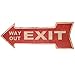 Ochoice Street Signs Arrow Retro Exit Signs for Bar Decoration