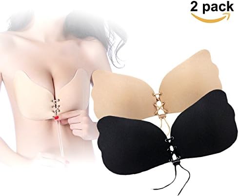 Fly Bra Invisible Bras Self Adhesive Backless Bralette Strapless Push Up Bra Breast Lift Silicone Bras Sticky Bra for Wedding dress, Backless/Strapless Evening Gowns, Low-cut Outfits and Party Dress