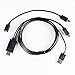 Micro USB to HDMI Cable, 6 Feet Cable/Micro 5Pin to 11Pin Adapter -Compatible with Samsung Galaxy S3/S4/S5