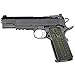 Cool Hand 1911 Slim G10 Grips, Full Size(Government/Commander), Magwell Cut, Big Scoop mag. Release, 3/16 Thin, Ambi Safety Cut, OPS Texture, These Grips Only Work with Short Bushings,OD Green/Black