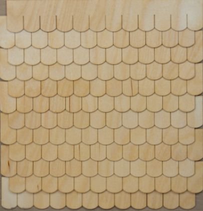 Miniature Fishscale Shingle Strips For Your Dollhouse