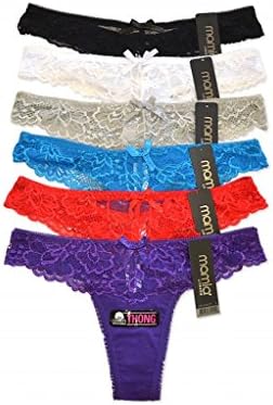 WHITE APPAREL Ladies Thong Panties Various Styles (Pack of 12)