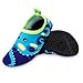 Bigib Toddler Kids Swim Water Shoes Quick Dry Non-Slip Water Skin Barefoot Sports Shoes Aqua Socks for Boys Girls Toddler, Blue Octopus, 6.5 Toddler