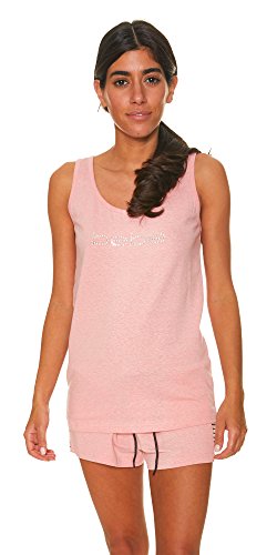 bebe Womens Scoop Neck Tank Top and Knit Shorts Pajama Sleepwear Set